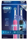 Brosse à dents électrique Intelligente Oral-B Smart 4 4900 DUO (rose+noir)