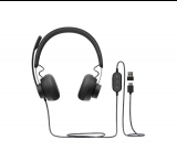 Logitech Zone Wired Teams - Casque - Arceau - Appels et musique - Noir - Binaural - Bou...