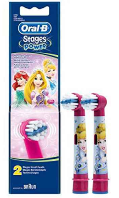 Pack de 2 brossettes de remplacement Oral-B Stages Power Princess EB10k