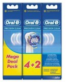 Pack de 4+ 2 brossettes de rechange Oral-B Precision Clean