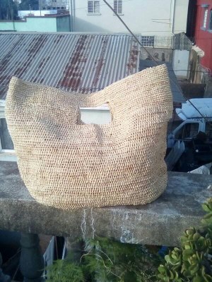 Sac crocheté en raphia de Madagascar