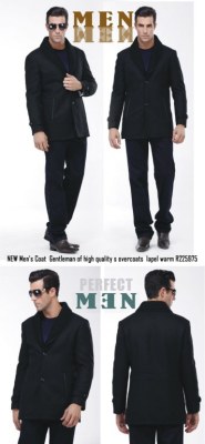 Aniltum Brand NEW Men's Coat Gentleman of high quality s overcoats lapel warm R225975