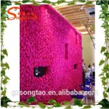 Artificial flower door for decorative artificial flower wall