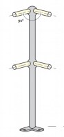 Platform PLATFORM 90°Platform Corner Handrail Stanchions