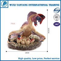 Pink oviraptor dinosaur model toys