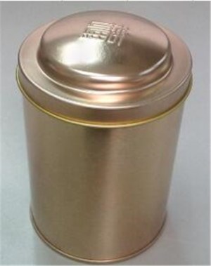 Round Tin Canister Flower Tea