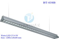 Grill Hanging Fluorescent Shop Light Strip Line Aluminum Office Commercial Electric Lig...