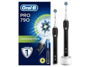 Brosse à dents électrique avec 2ème manche Oral-B Pro 790 Cross Action Noir