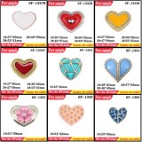 UV Electroplate Shoes Plastic Clips Flats Part Accessories Heart Shaped Shoes Decorativ...