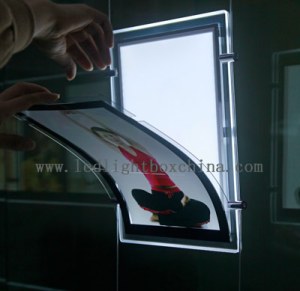 LED Window Display Magnetic Crystal Poster FrameLight Box