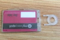 Hard plastic card holder