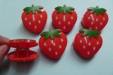 Strawberry shape plastic clip