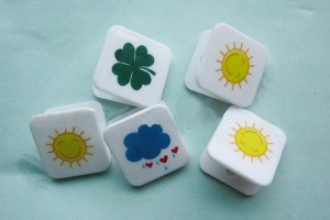 Strawberry shape plastic clip