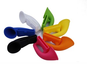 Silicone horn speaker for iphone 6 ,cute shape silicone mobile phone speakers