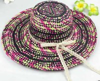 Monogrammed Straw Floppy Hat