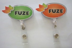 AD-003 Oval plastic badge reel