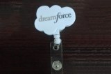 Cloud shape plastic badge reel