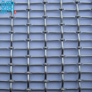 Aluminum Crimped Metal Wire Mesh For Architectural Decoration