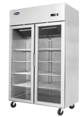 FRIGO ARMOIRE COMPACT 900 L POSITIVE VITRÉE 2 PORTES
