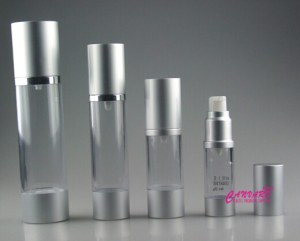 Airless bottles w pump & cover 15ml,30ml,50ml,100ml