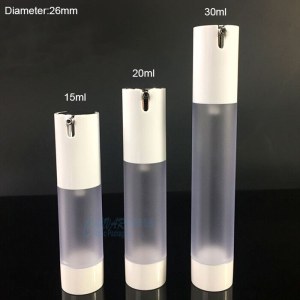 Empty frosted airless pump bottle for eye cream 15ml-20ml-30ml