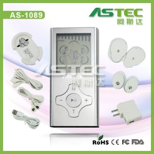 Portable mini electro-therapy tens machine digital massager muscle stimulator