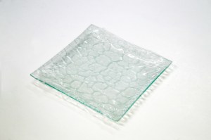 ASSIETTE CARRE VERRE