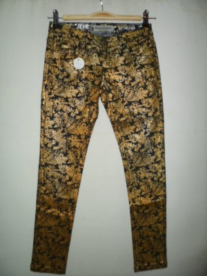 Printing Denim Woman's Jeans Casual Fancy Pant