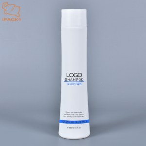 Factory supply 400ml personal care products packaging matte finish HDPE plastic bottle...