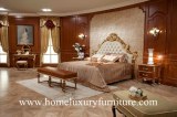 Enfoncez le lit antique FB-138 en bois solide de Kingbed de meubles de chambre à couche...