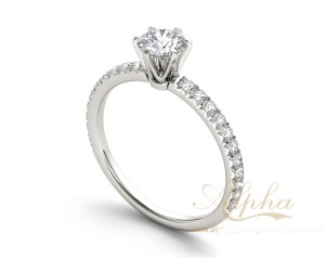 925 Sterling Silver Fashion Brilliant Diamond Wedding Engagement Rings