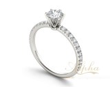 925 Sterling Silver Fashion Brilliant Diamond Wedding Engagement Rings
