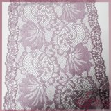 Rayon elastic lace tricot flower embroidery design lace trimming
