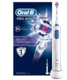 Brosse à dents électrique Oral-B PRO 600 3D Bleu/blanche