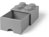 LEGO Brique de rangement 4 plots + 1 tiroir gris (40051740)