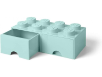 LEGO Brique de rangement 8 plots + 2 tiroir bleu ciel (40061742)