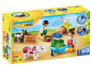 Playmobil 1.2.3 - Animaux de la ferme Référence de l'article (71158)
