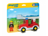 Playmobil 1.2.3 - Camion de pompier avec échelle pivotante (6967)