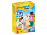 Playmobil 1.2.3 - Cavalière avec cheval (70404)
