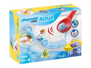 Playmobil 1.2.3 - Grand toboggan aquatique et animaux marins (70637)