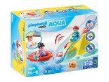 Playmobil 1.2.3 - Ilôt avec toboggan aquatique (70635)