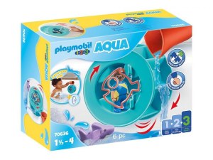 Playmobil 1.2.3 - Roue aquatique avec bébé requin (70636)
