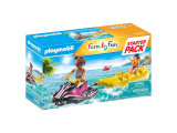 Playmobil Family Fun - Pack Scooter des mers et banane flottante (70906)