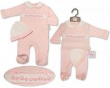 Pyjama bébé fille avec bonnet - Cœurs