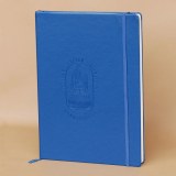 Blue PU cover journal notebook