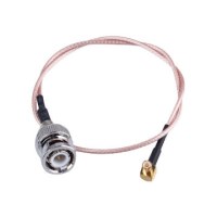 BNC Male to R/A MCX Male, RG178 Cable, L=300mm