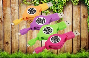 Retractable USB cable