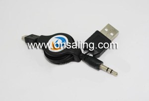 Retractable AUX cable