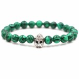 Fashionable Gladiator Helmet Natural Turquoise Custom Bracelets