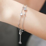 2021 New Charm Jewelry, micro inlaid Bracelet Light Luxury Zircon Bracelet for Women